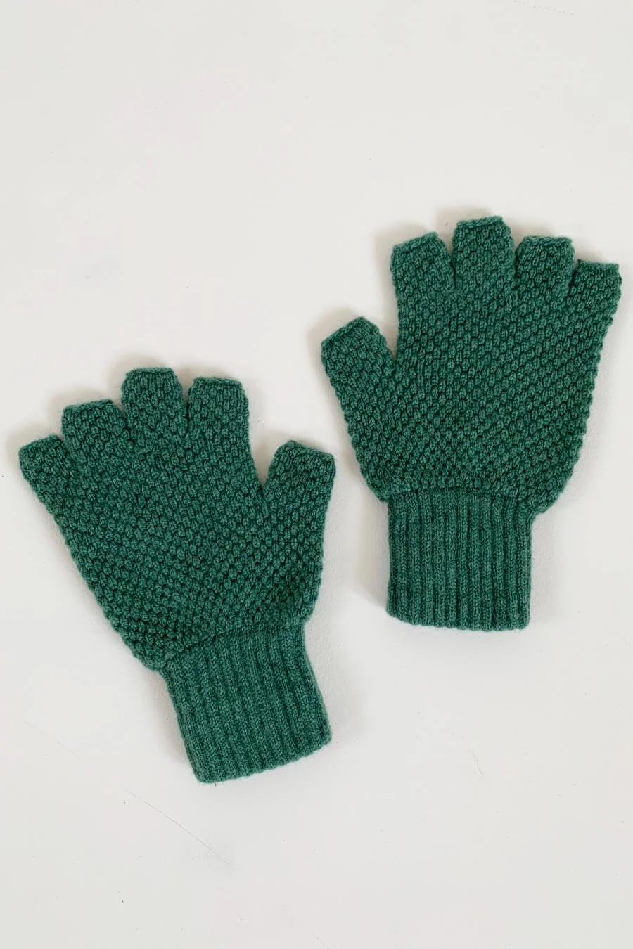 小物 NICENESS CASADY KNIT FINGERLESS GLOVES Lambswool Fingerless Gloves in Yellow — Collingwood-Norris